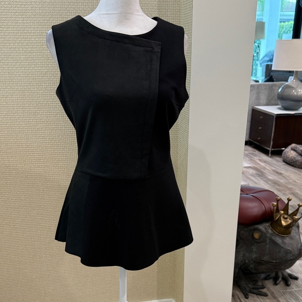 SALE My tribe Black Sleeveless Peplum Top
